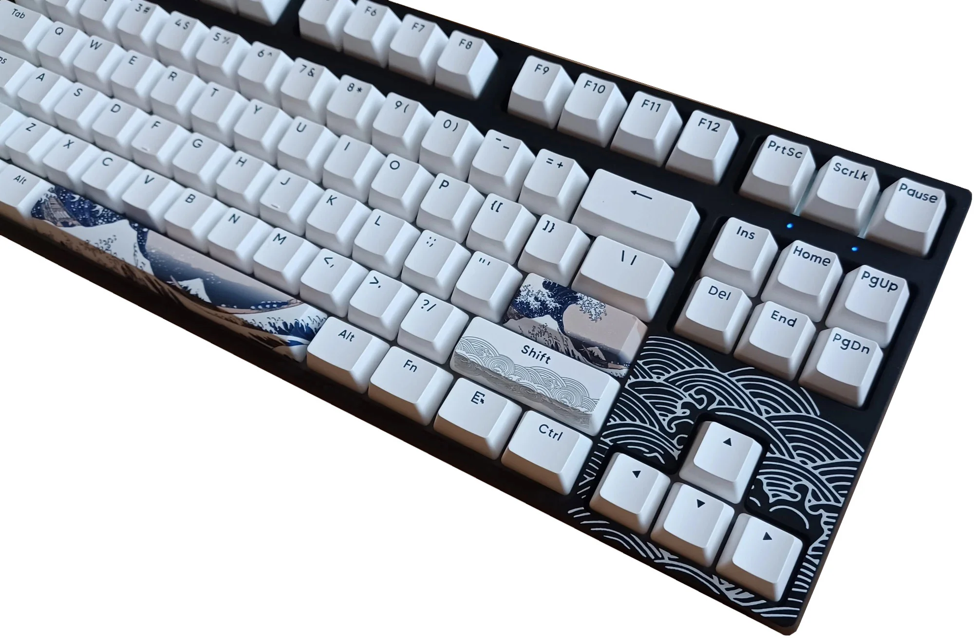 KBParadise V80 V2 Black Great Wave TKL Hotswap White LED Double Shot PBT Mechanical Keyboard - Image 8