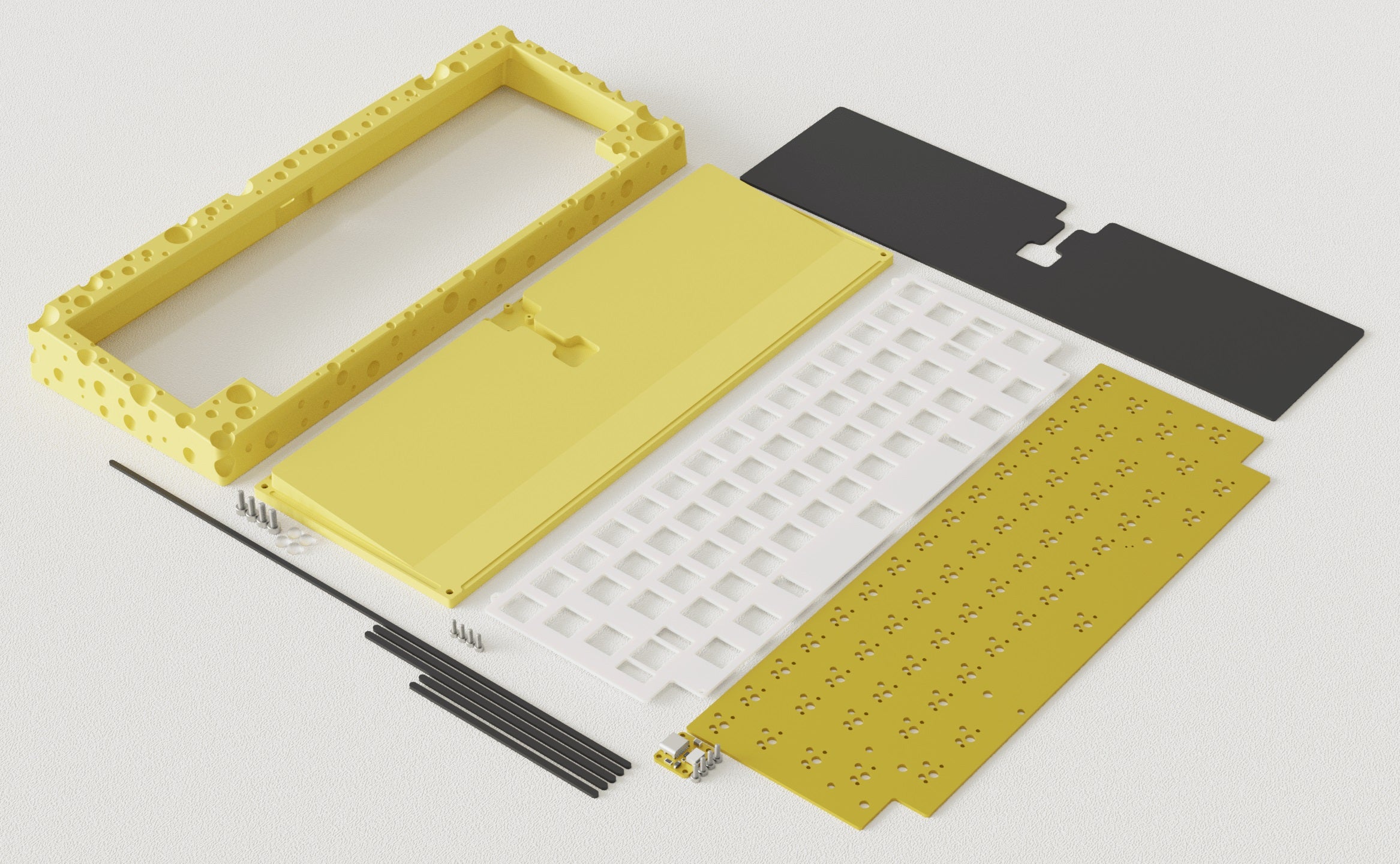 Keebwerk Swiss Cheeseboard Barebones DIY Keyboard Kit - Image 13