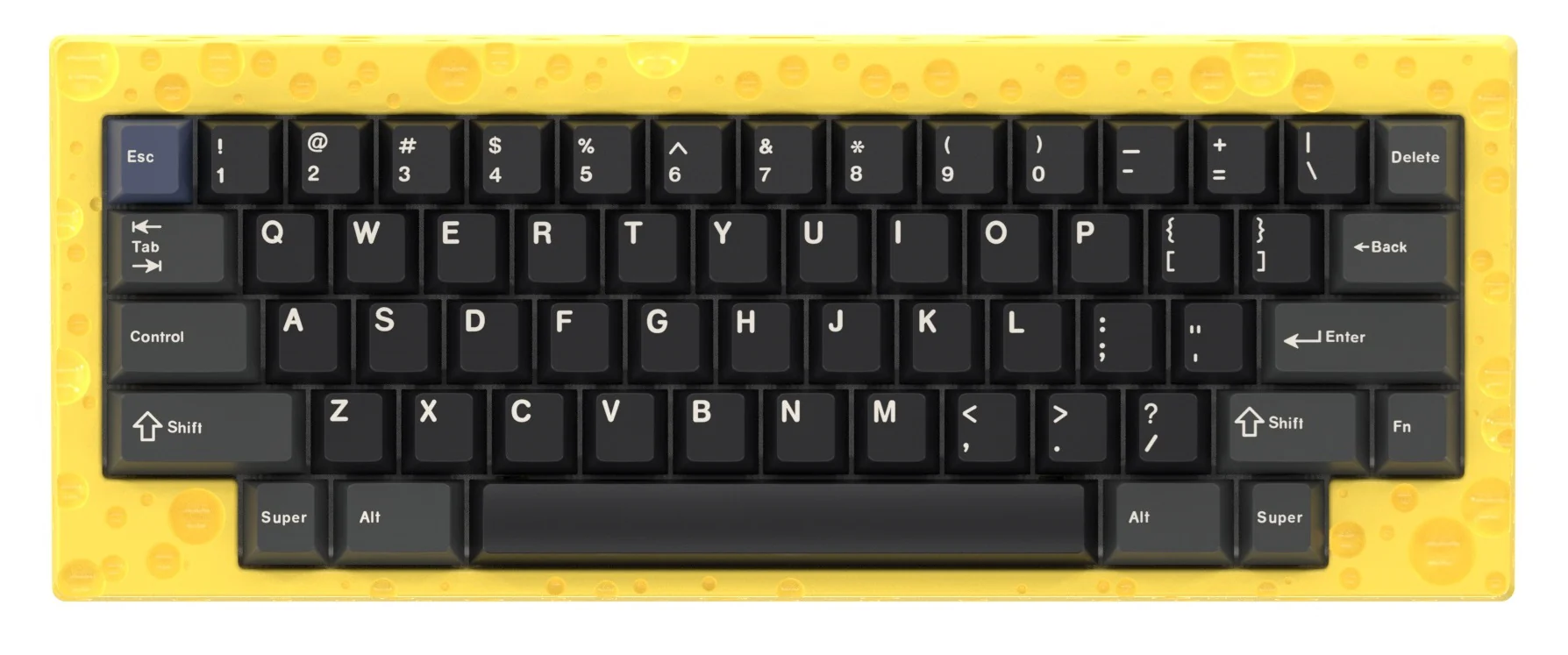 Keebwerk Swiss Cheeseboard Barebones DIY Keyboard Kit - Image 5