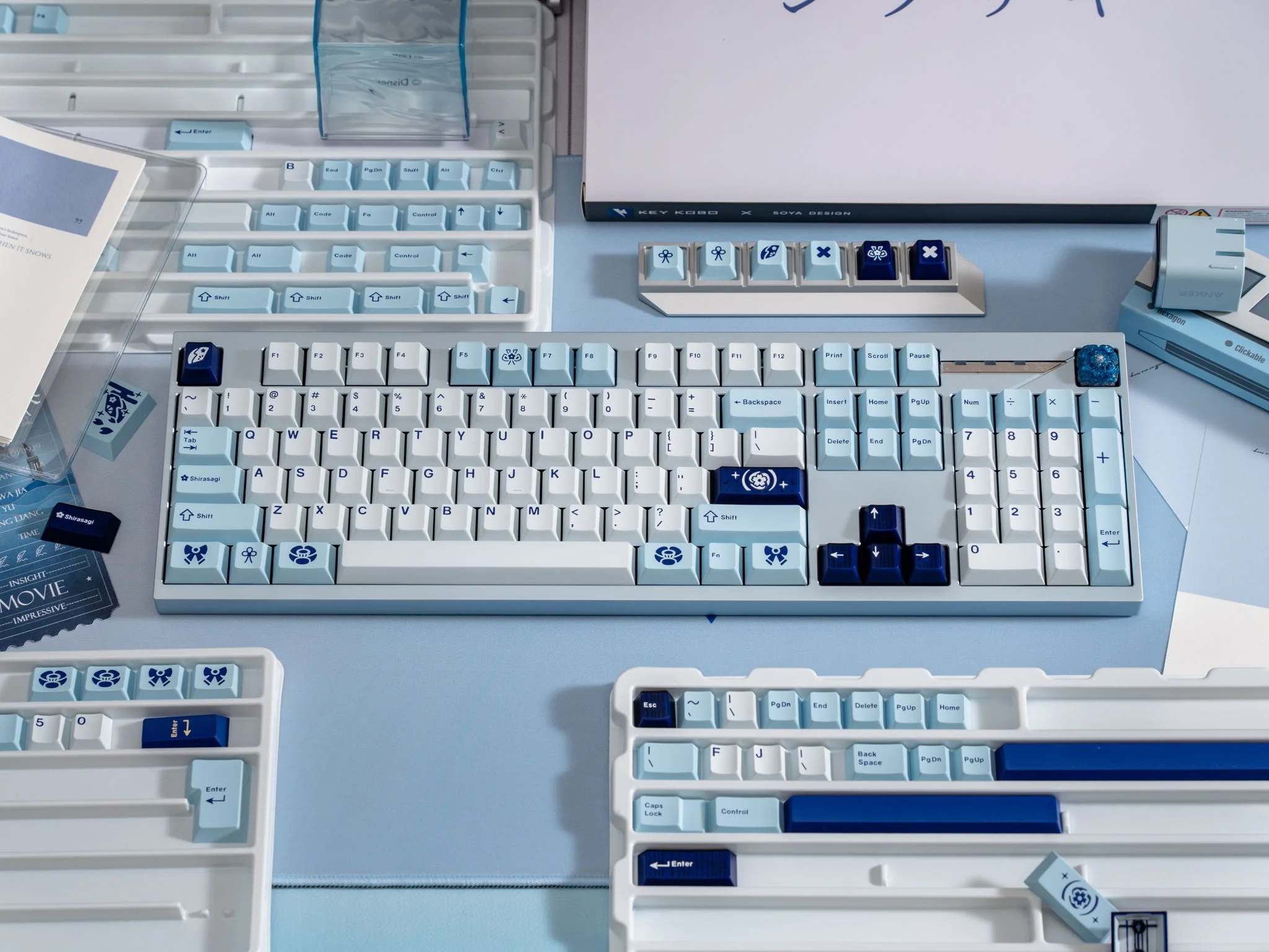 Key Kobo Shirasagi Cherry Profile Double Shot ABS Keycap Set - Image 5