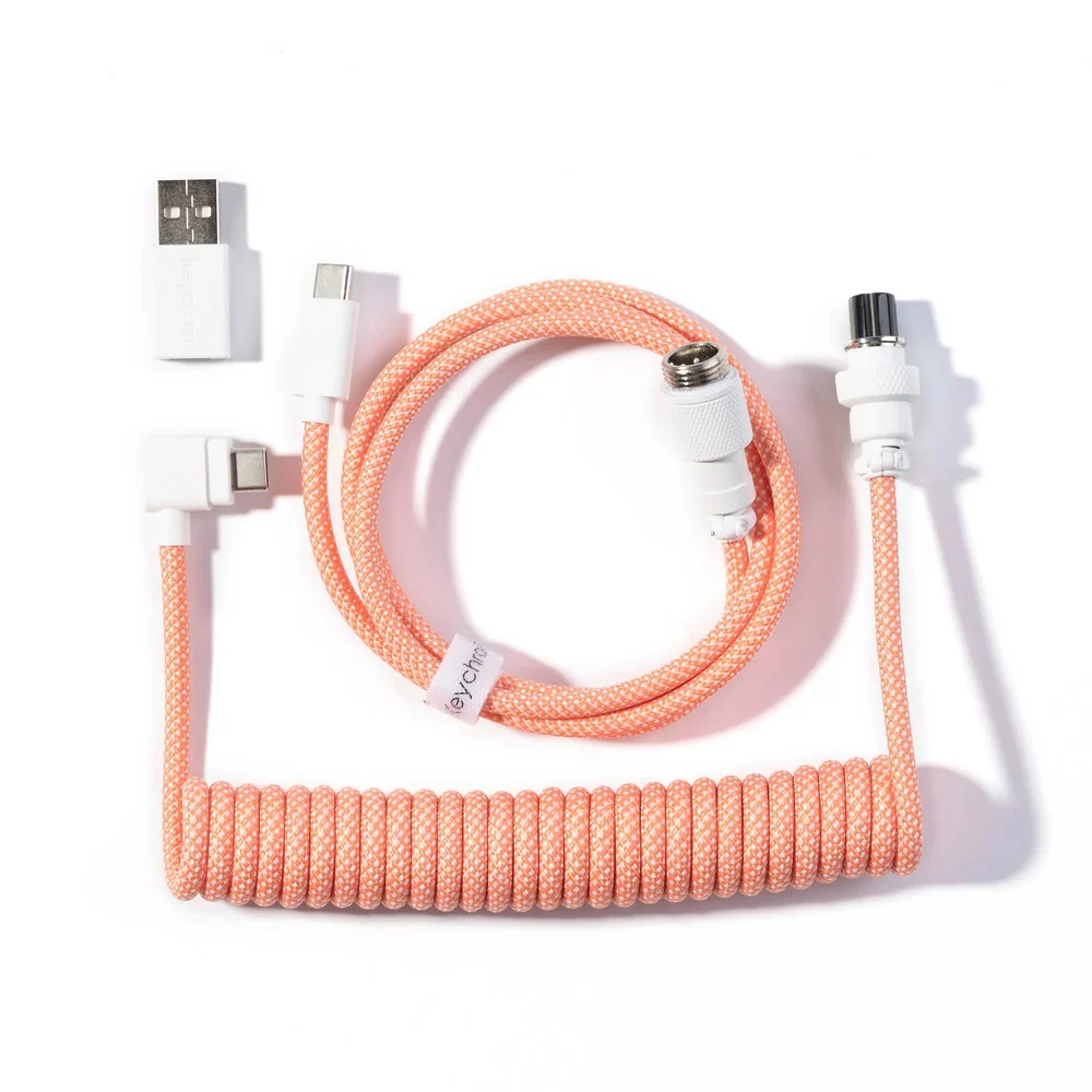 Keychron Coiled Aviator Cable Angled Connection - Image 4