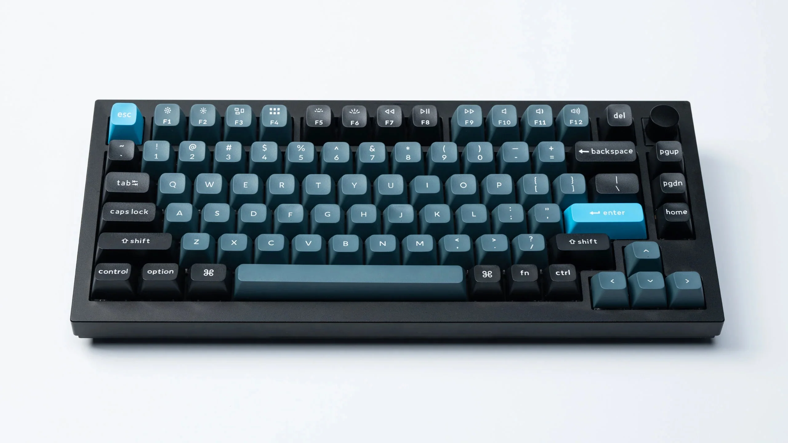 Keychron Dark Grey / Greyish Blue 140 Key KSA Profile Double Shot PBT Keycap Set - Image 3