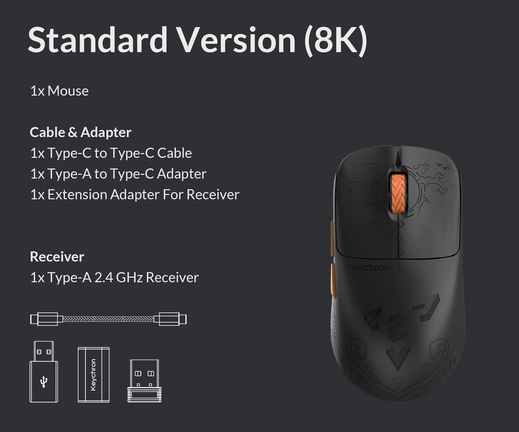 Keychron G3 3950 8K Wireless Mouse - Image 15