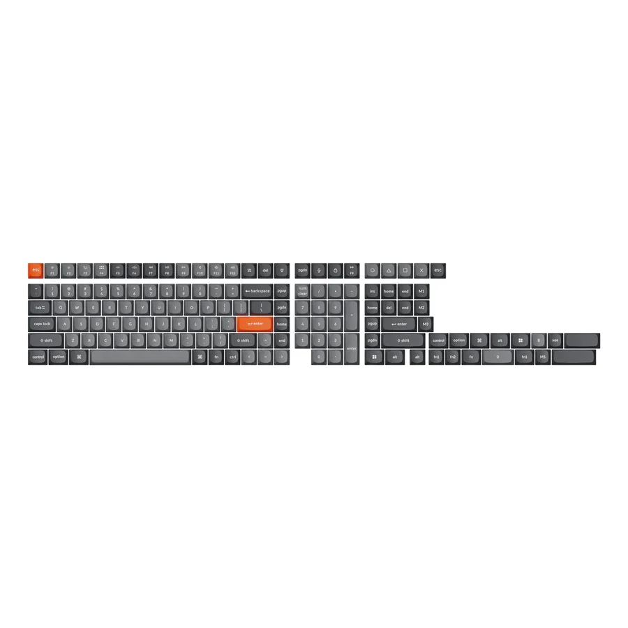 Keychron Grey 141 Key OSA Profile Double Shot PBT Keycap Set