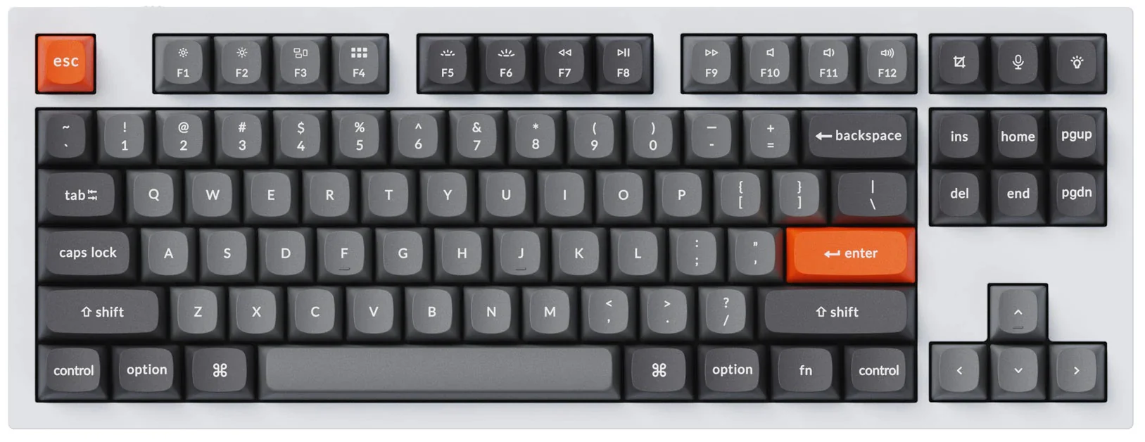 Keychron Grey 141 Key OSA Profile Double Shot PBT Keycap Set - Image 3