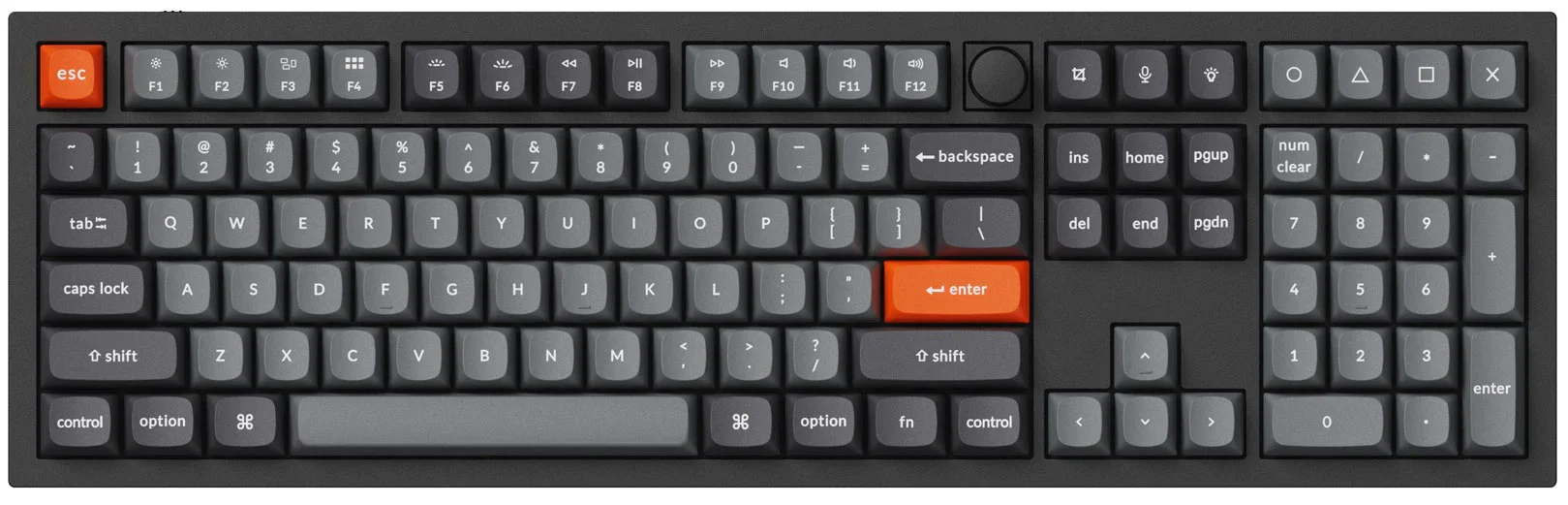 Keychron Grey 141 Key OSA Profile Double Shot PBT Keycap Set - Image 5