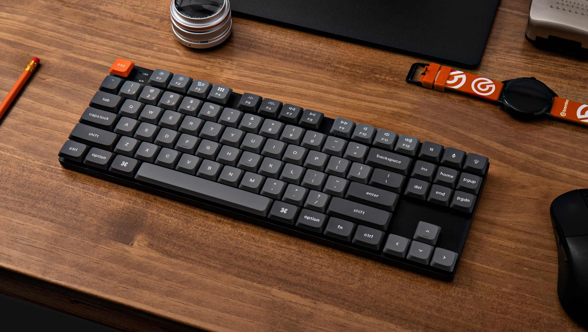 Keychron K1 Max Black Aluminum TKL Hotswap Wireless RGB Low Profile Keyboard - Image 3