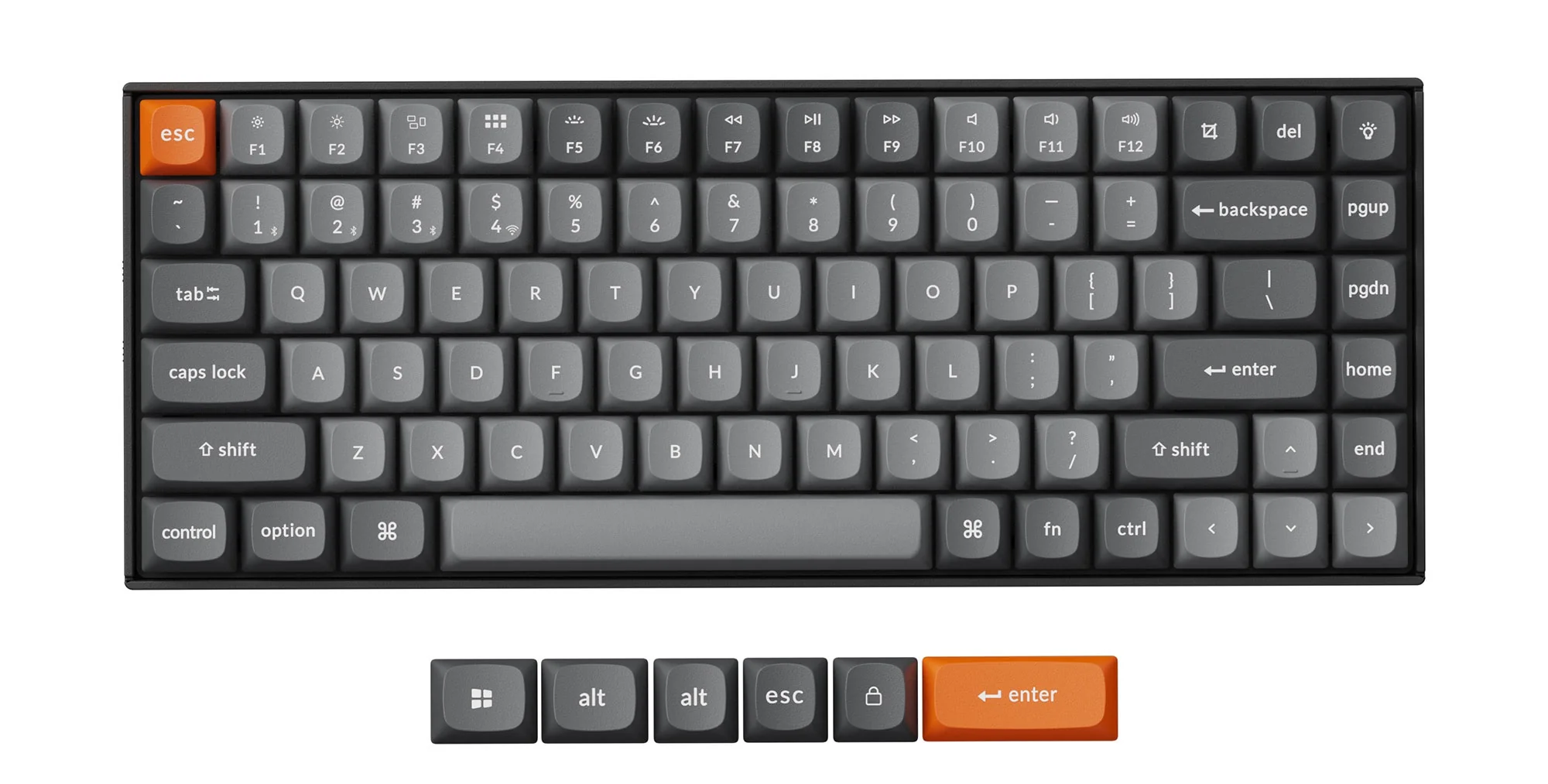 Keychron K2 Max Aluminum 75% Hotswap Wireless RGB Keyboard - Image 2