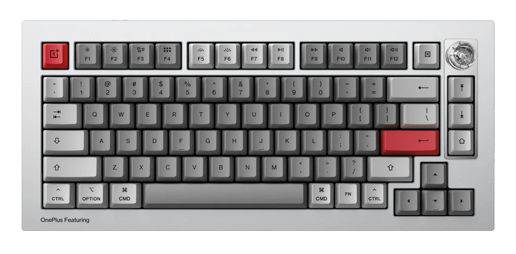 Keychron x OnePlus Pro Winter Bonfire Aluminum 75% Hotswap Bluetooth RGB Win + Mac Mechanical Keyboard