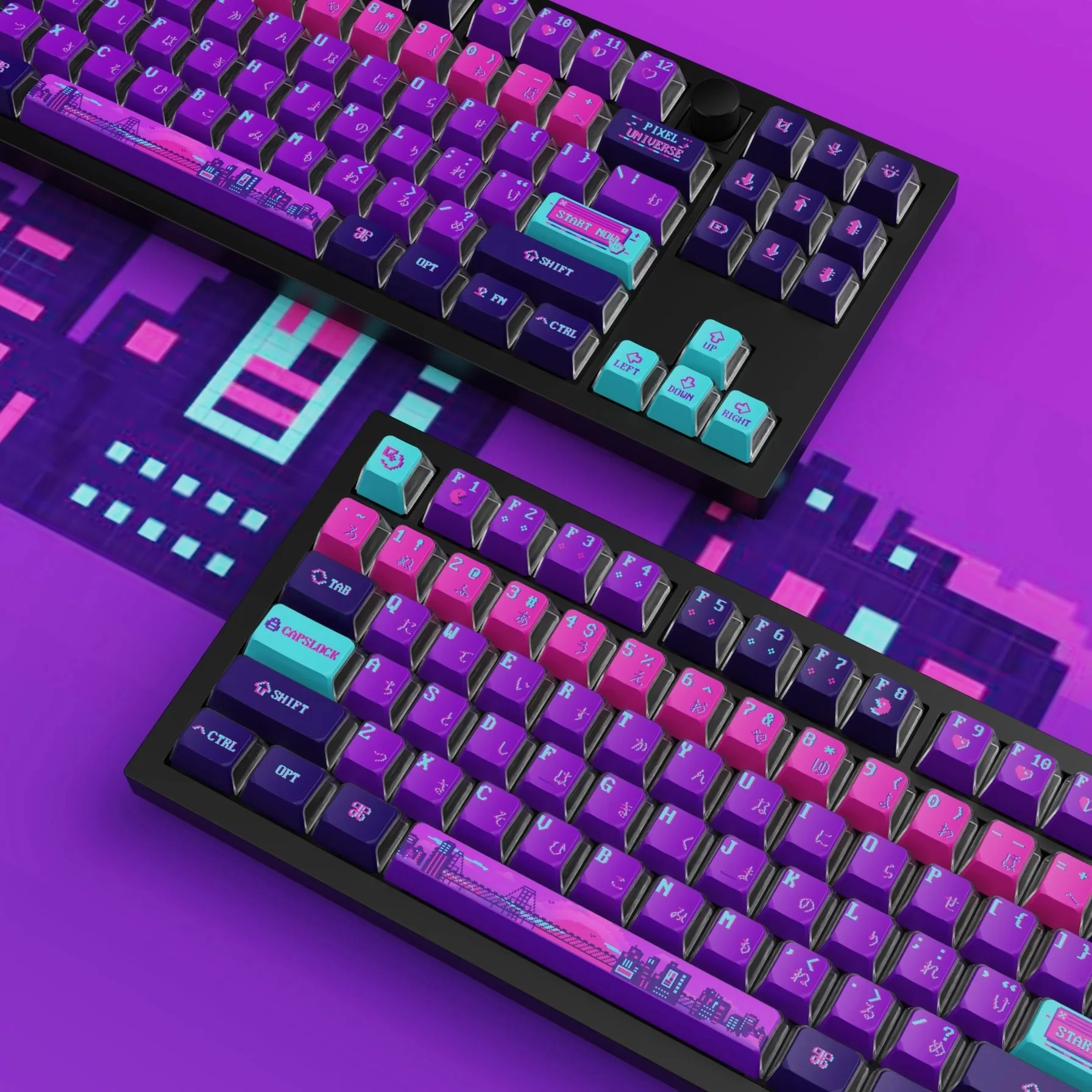 Keychron Pixel Universe 137 Key OEM Profile Dye Sub PBT Keycap Set - Image 2