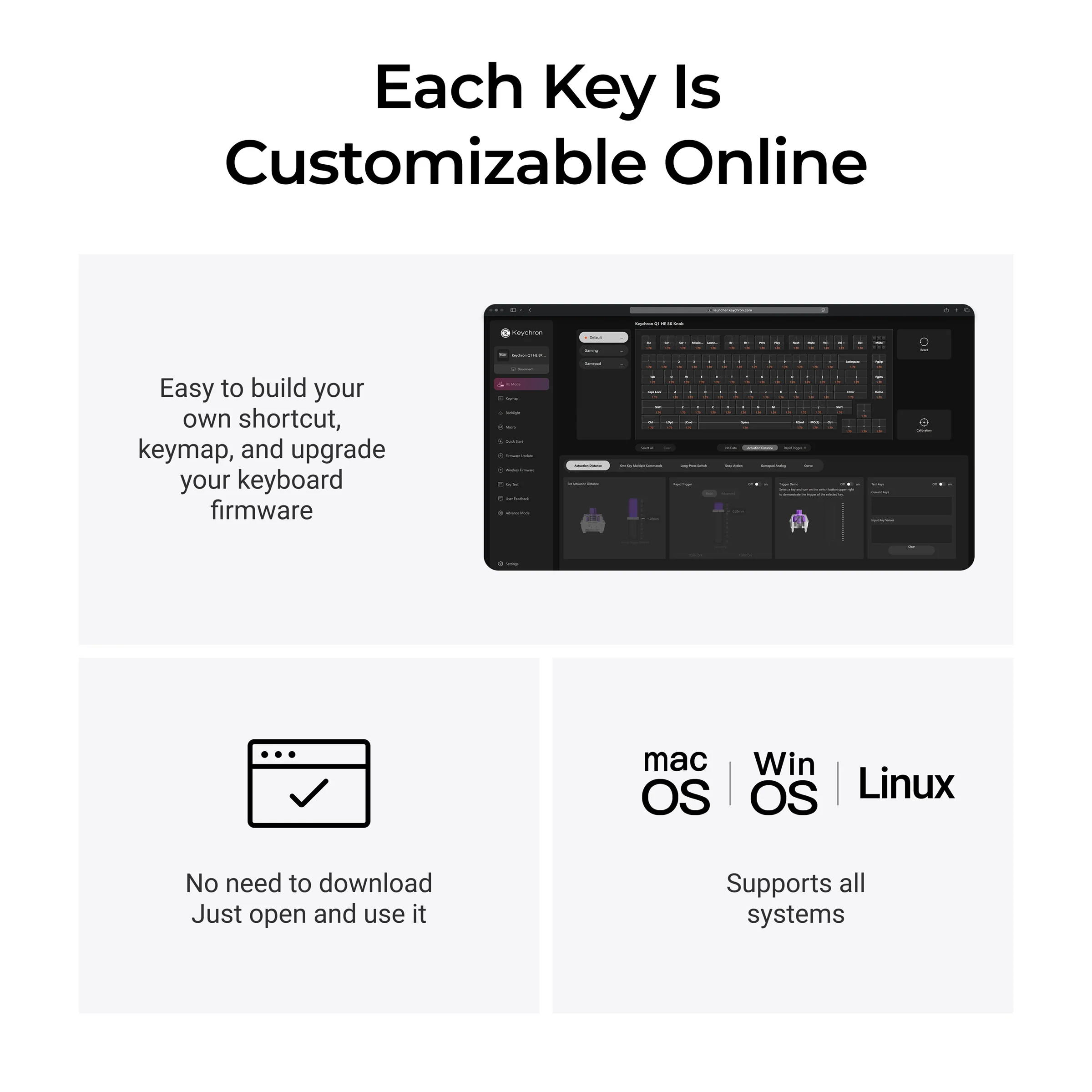 Keychron Q1 HE TMR 8K Aluminum 75% Hotswap RGB Keyboard - Image 4