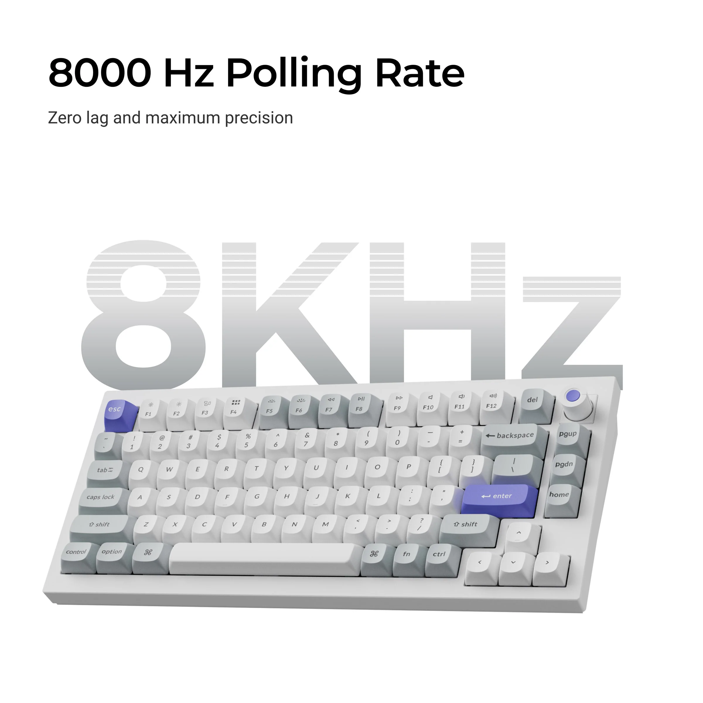 Keychron Q1 HE TMR 8K Aluminum 75% Hotswap RGB Keyboard - Image 6