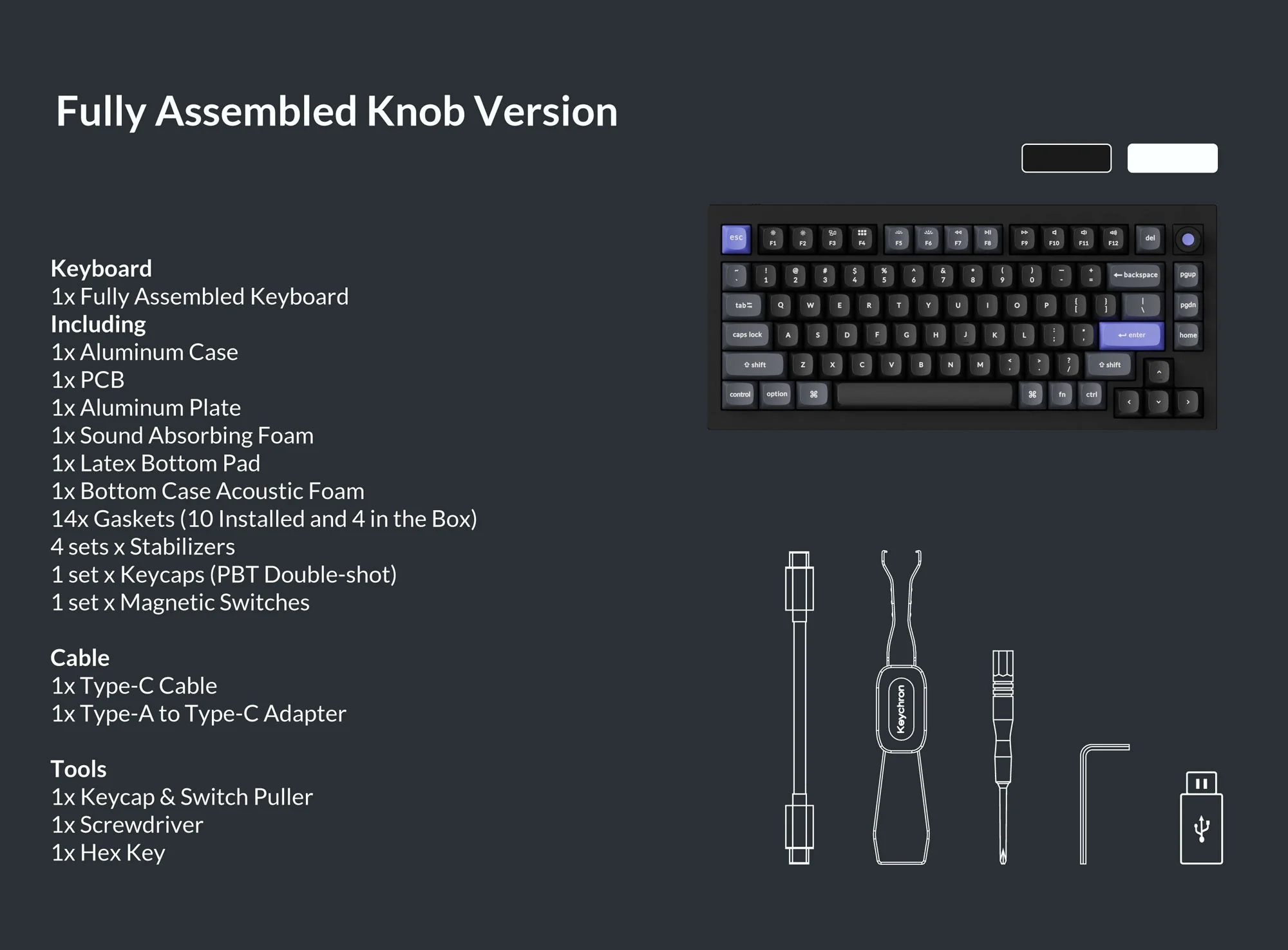 Keychron Q1 HE TMR 8K Aluminum 75% Hotswap RGB Keyboard - Image 8