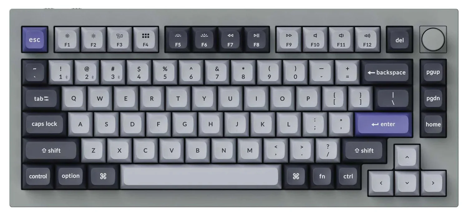 Keychron Q1 Pro w/ Knob Aluminum 75% Hotswap RGB Mechanical Keyboard - Image 3