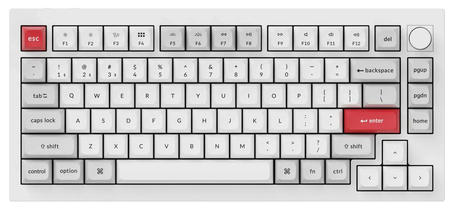 Keychron Q1 Pro w/ Knob Aluminum 75% Hotswap RGB Mechanical Keyboard - Image 4