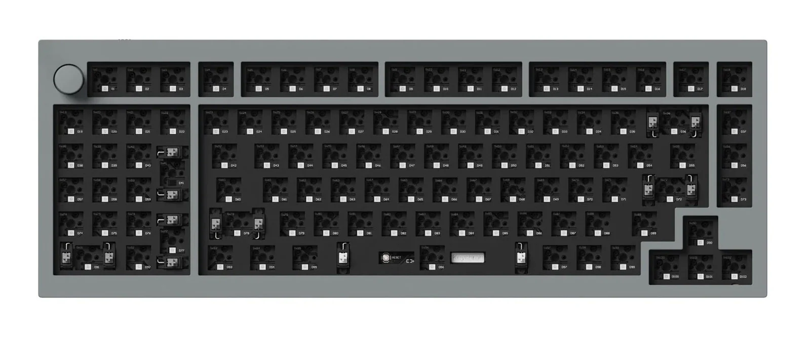 Keychron Q12 w/ Knob Aluminum Southpaw Hotswap RGB Win + Mac Mechanical Keyboard - Image 6