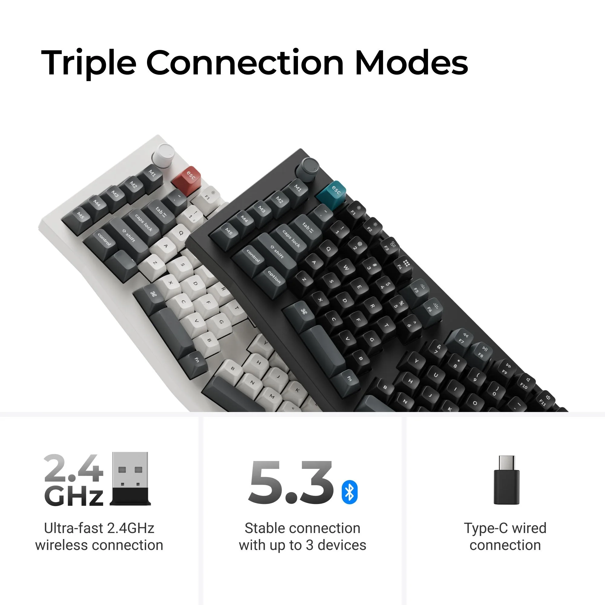 Keychron Q13 Ultra 8K Aluminum 96% Alice Wireless Keyboard - Image 3