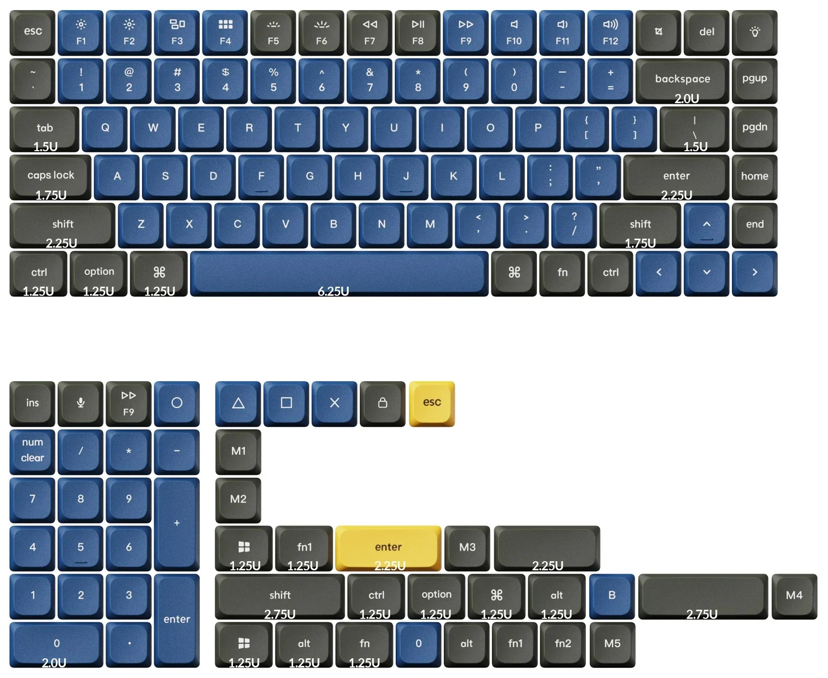 Keychron Royal 133 Key LSA Profile Double Shot PBT Keycap Set - Image 3