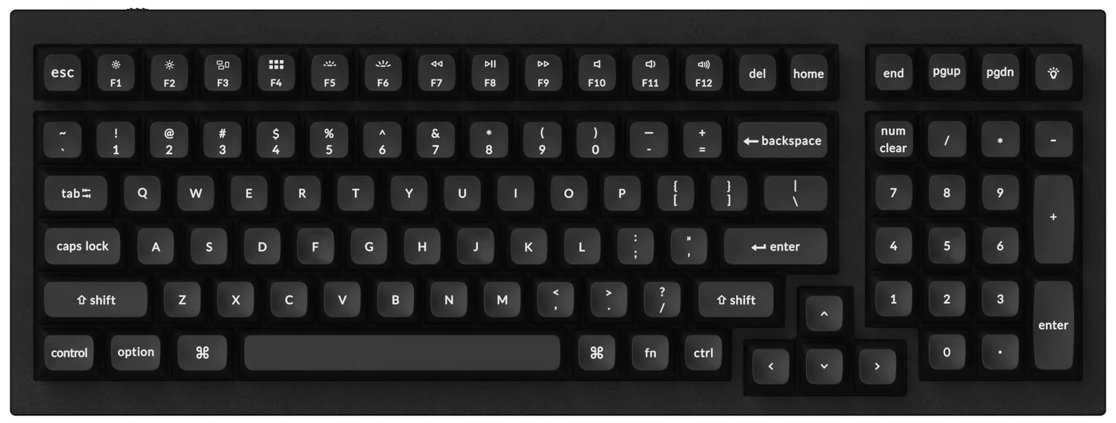 Keychron White on Black 137 Key KSA Profile Double Shot PBT Keycaps - Image 7