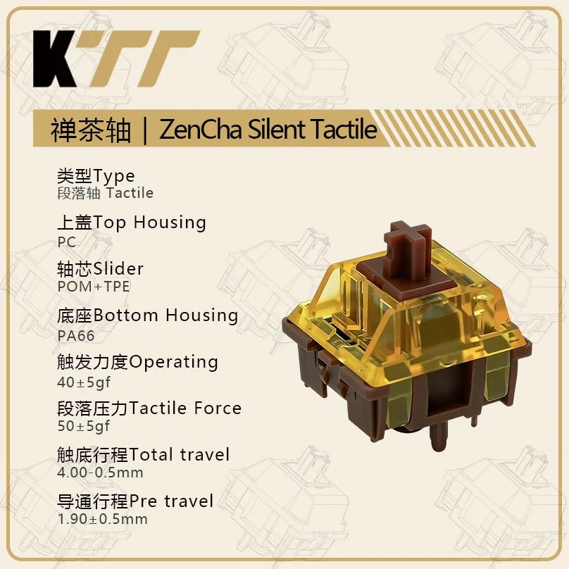 KTT ZenCha Silent 40g Tactile PCB Mount Switch - Image 4