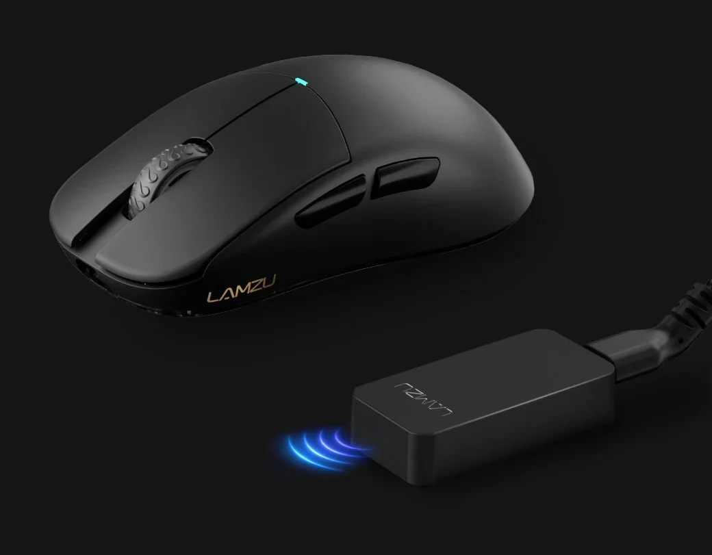 LAMZU Atlantis Mini Charcoal Black Wireless 1K / 4K Mouse - Image 10