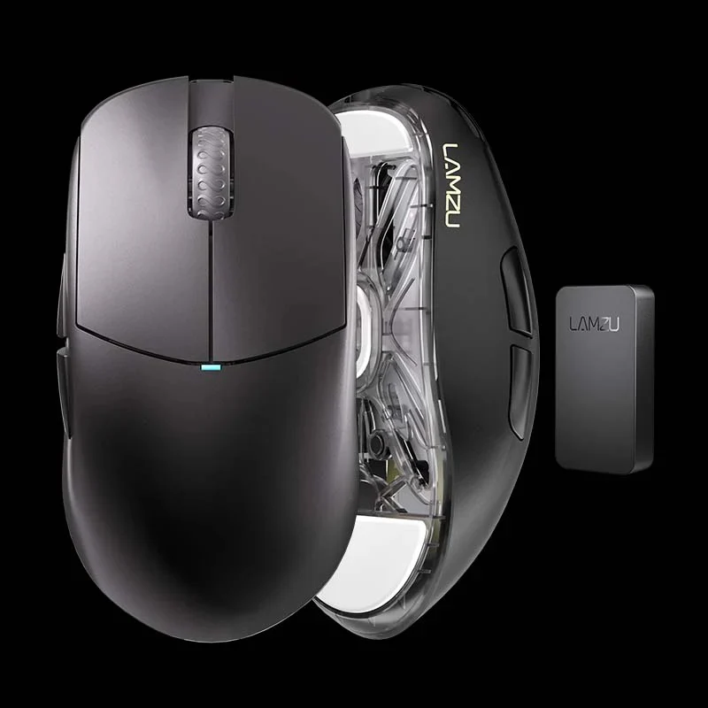 LAMZU Atlantis Mini Charcoal Black Wireless 1K / 4K Mouse - Image 6
