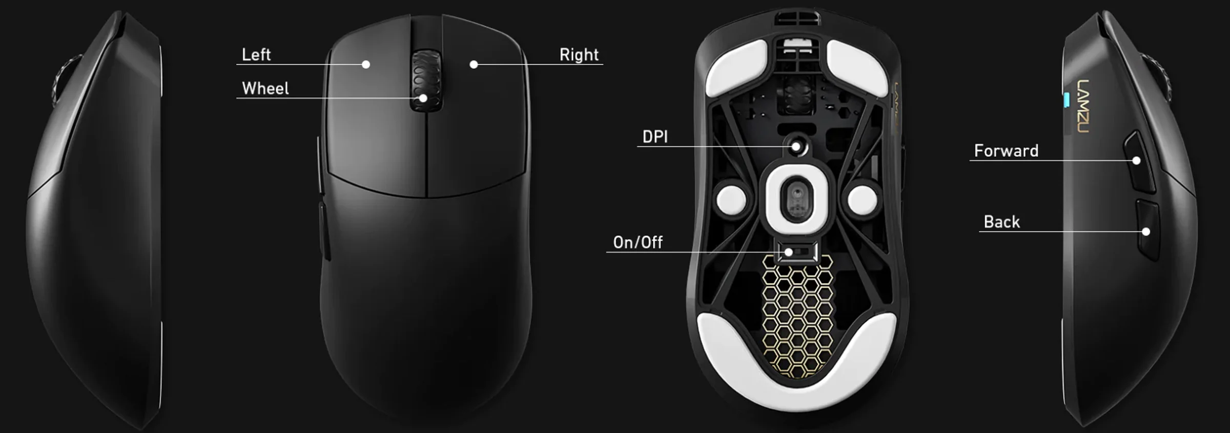 LAMZU Maya 1K / 4K Wireless Mouse - Image 4