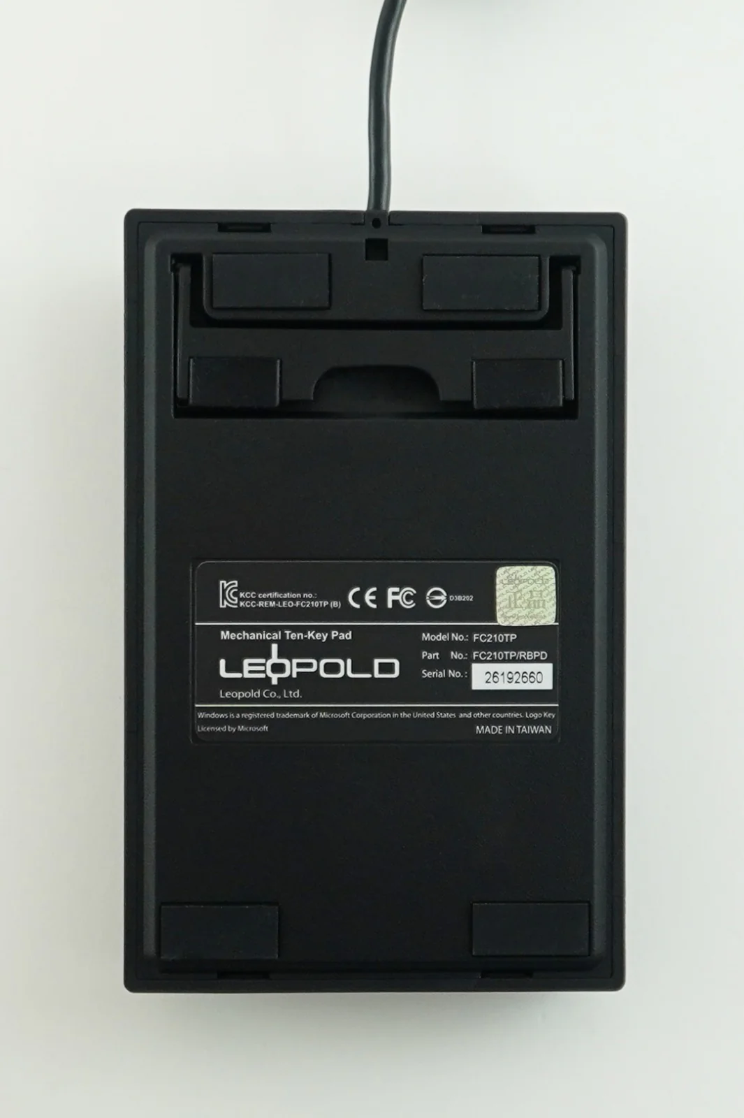 Leopold FC210TP Black Case Numpad Double Shot PBT Mechanical Keyboard - Image 3