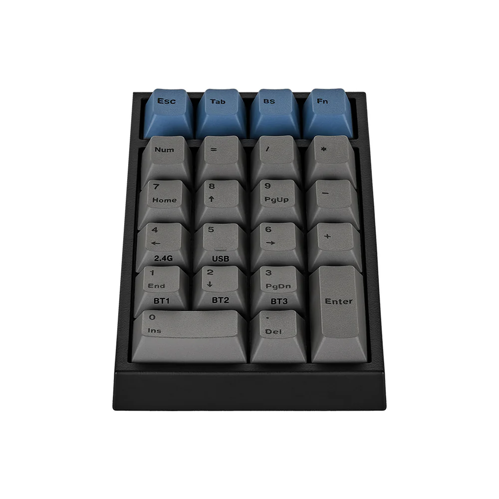 Leopold FC220TP Grey Blue Hotswap Wireless RGB Numpad Keyboard - Image 2