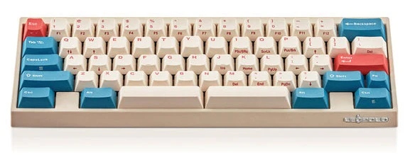 Leopold FC630MBT Coral / Blue 60% Bluetooth Mechanical Keyboard - Image 2