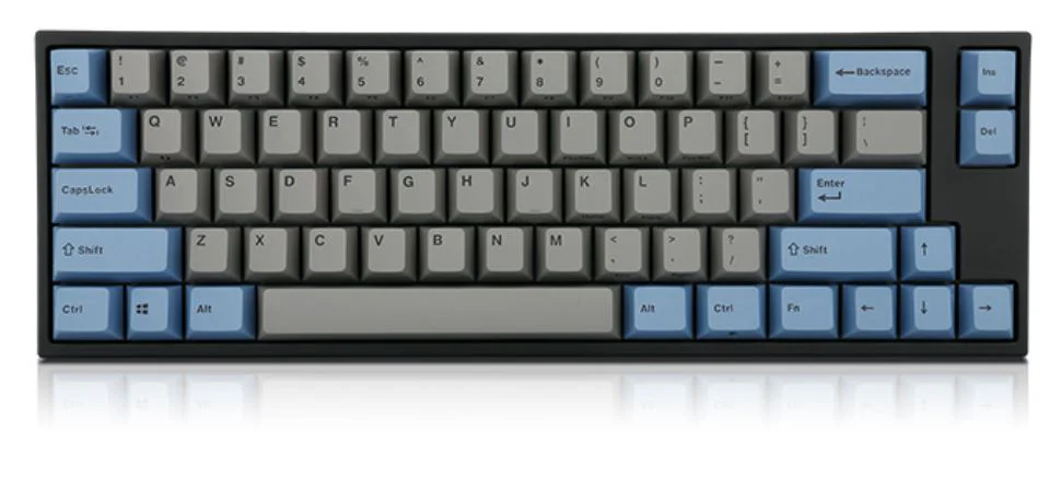 Leopold FC660M Grey/Blue PD 65% Double Shot PBT Mechanical Keyboard - Image 2