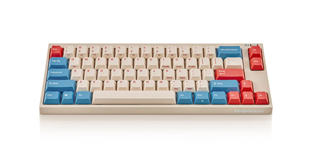 Leopold FC660MBT Coral/Blue 65% Bluetooth Double Shot PBT Mechanical Keyboard - Image 2