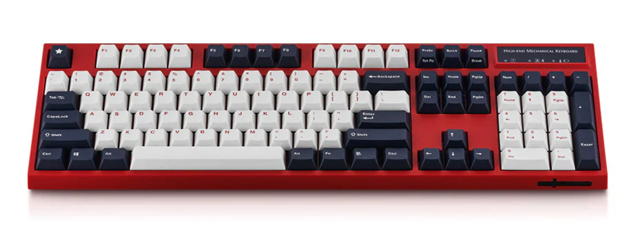 Leopold FC900RBT White Blue Star Bluetooth PD Double Shot PBT Mechanical Keyboard - Image 2