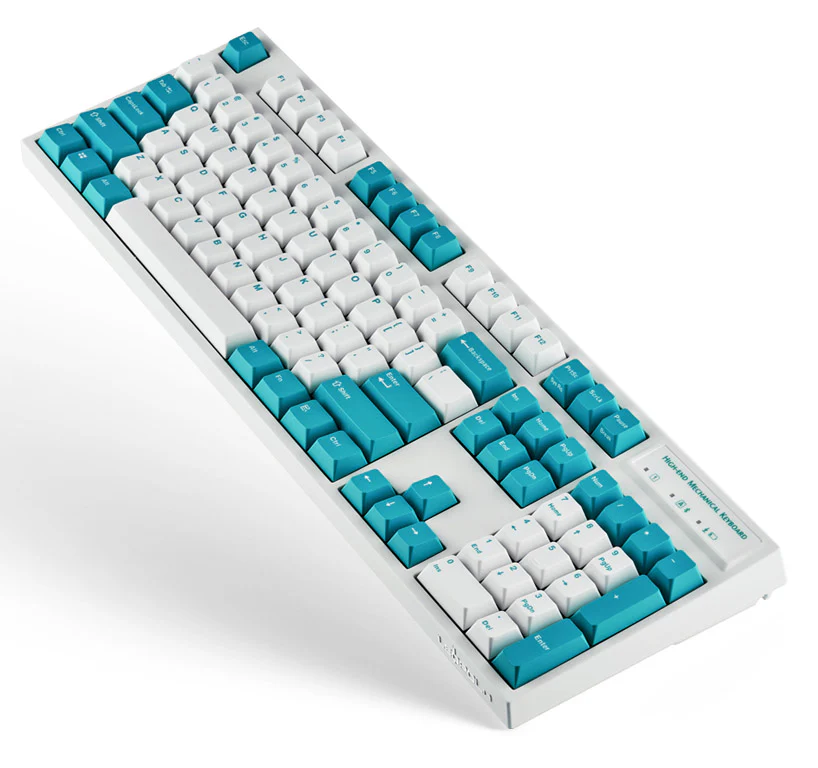 Leopold FC900RBT White/Mint Bluetooth PD Double Shot PBT Mechanical Keyboard - Image 3