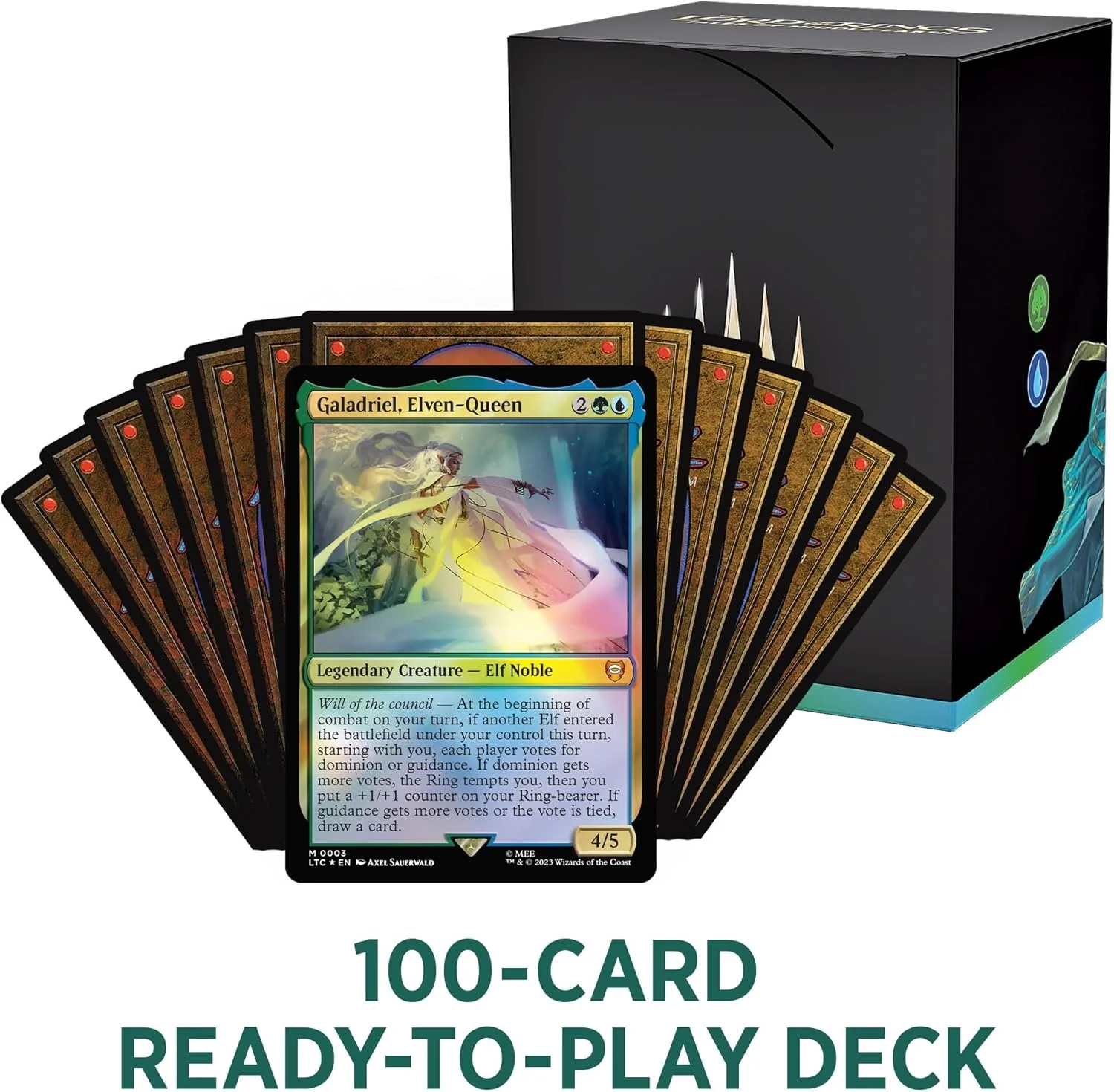 Magic the Gathering Lord of the Rings Tales of Middle Earth Commander Deck Elven Council - Image 3