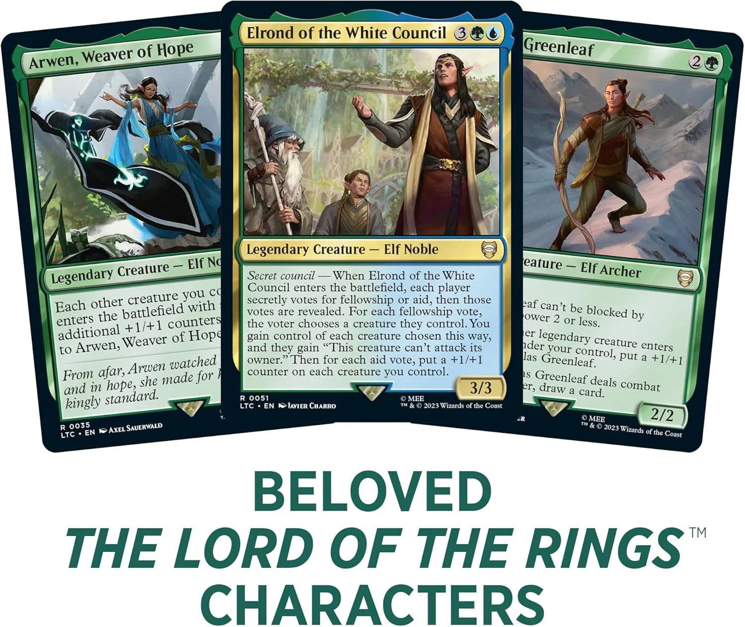 Magic the Gathering Lord of the Rings Tales of Middle Earth Commander Deck Elven Council - Image 4