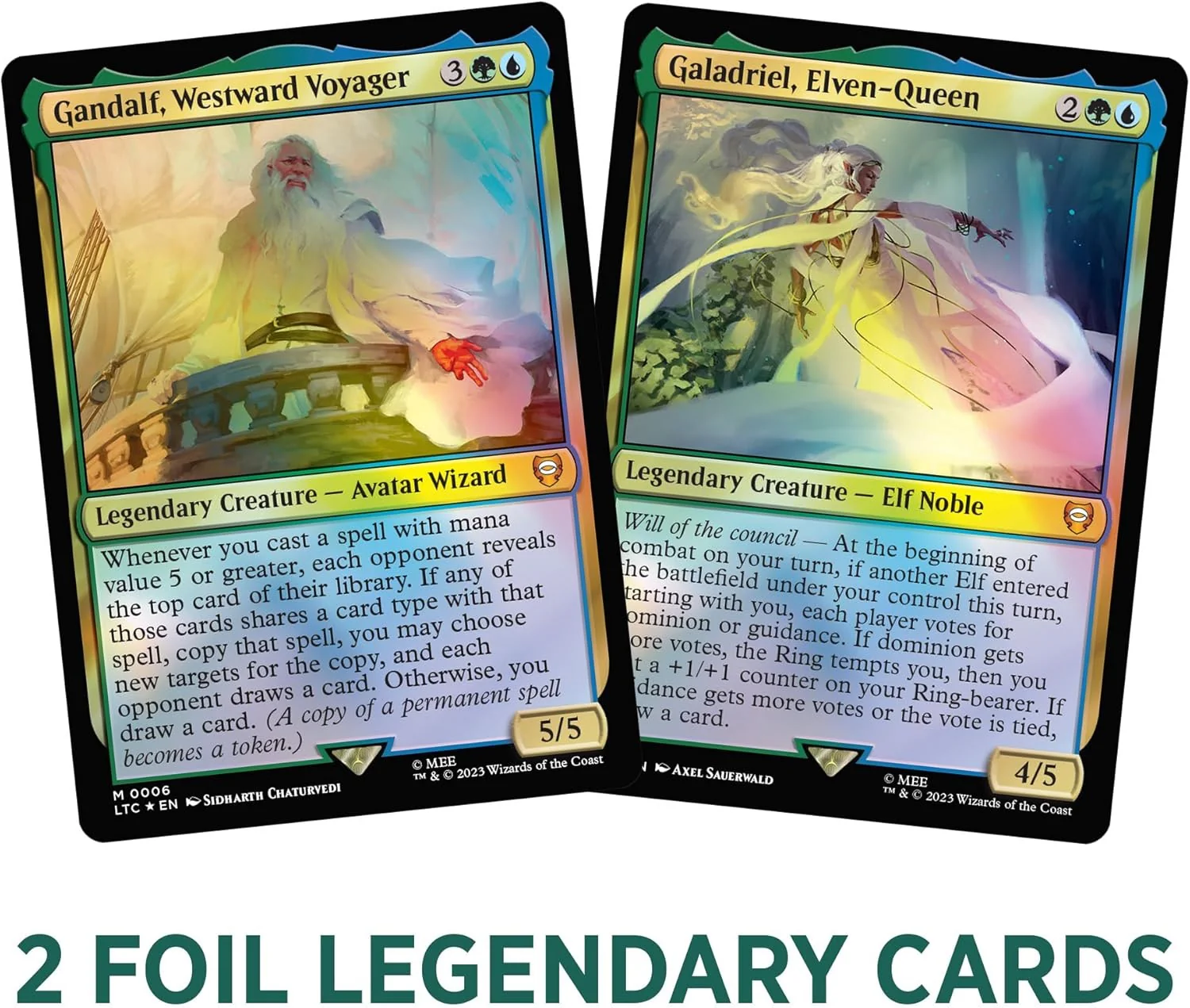Magic the Gathering Lord of the Rings Tales of Middle Earth Commander Deck Elven Council - Image 5