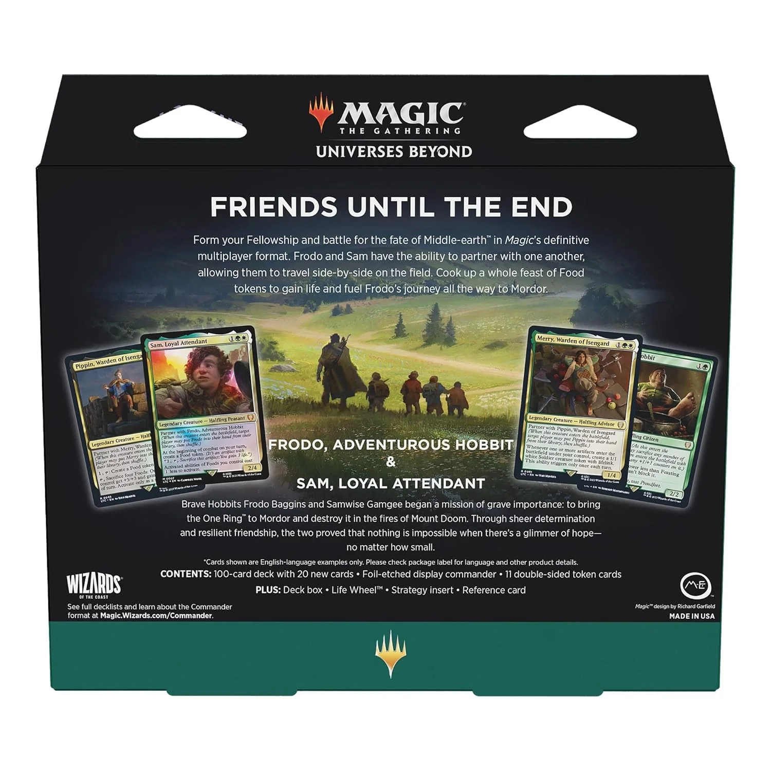 Magic the Gathering Lord of the Rings Tales of Middle Earth Commander Deck Food and Fellowship - Image 2