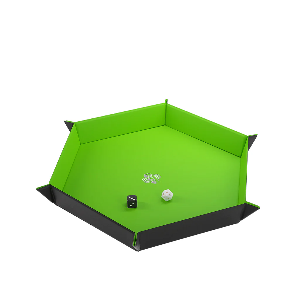 Magnetic Dice Tray Hexagonal Black/Green - Image 5