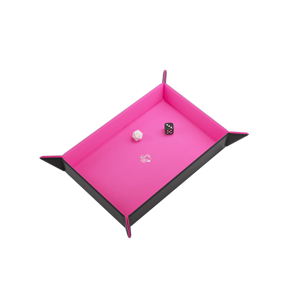 Magnetic Dice Tray Rectangular Black/Pink - Image 3