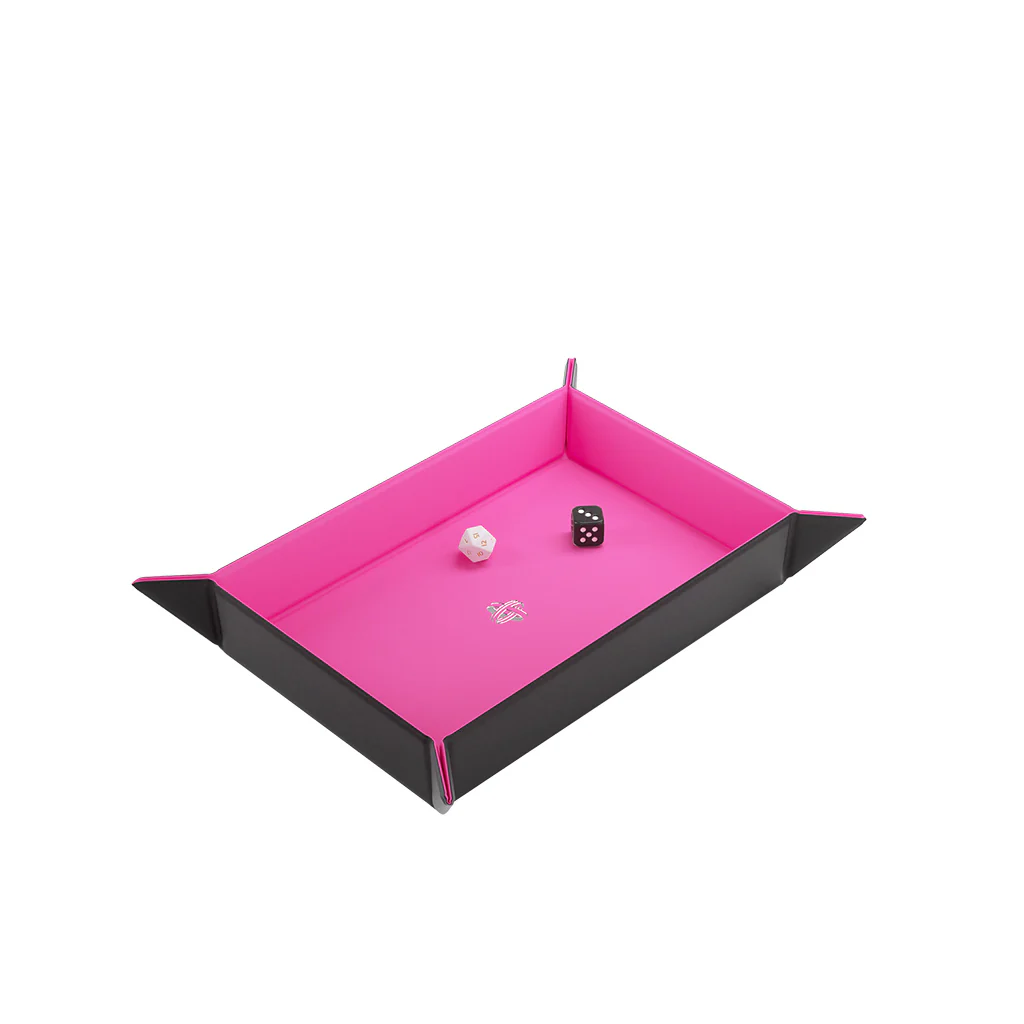 Magnetic Dice Tray Rectangular Black/Pink - Image 4