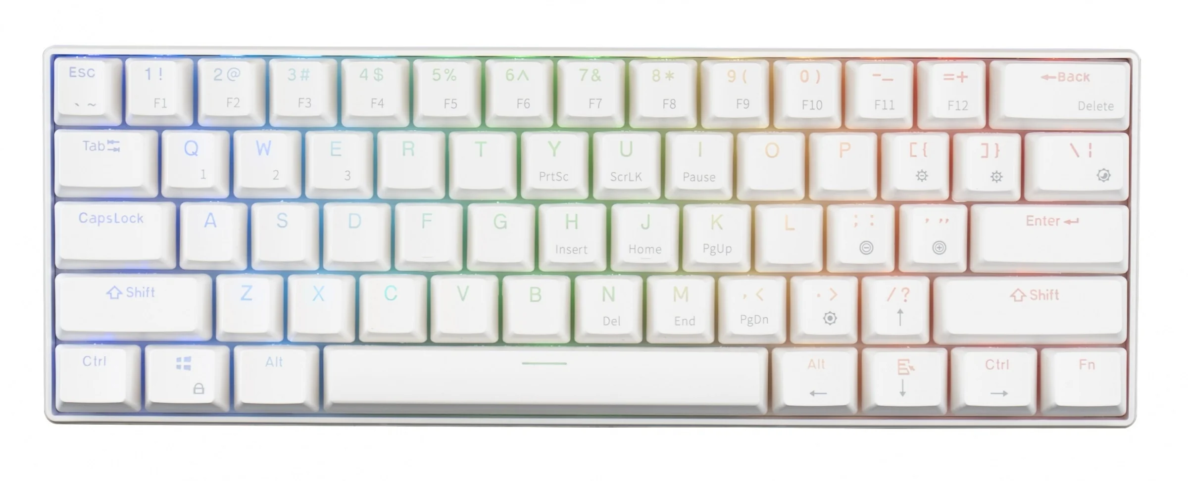 Meko Blink White 60% Hotswap Bluetooth RGB Mechanical Keyboard - Image 3