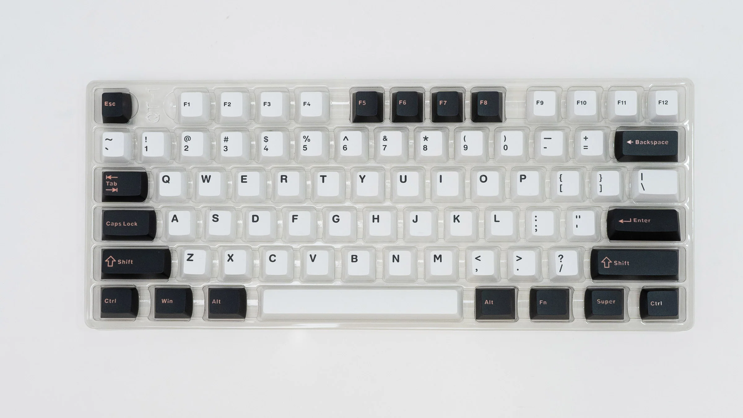 Meko Pink / Black / White 147 Key Cherry Profile Double Shot PBT Keycap Set - Image 2