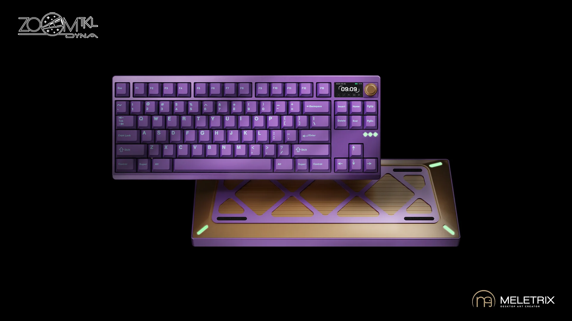 Meletrix Zoom TKL DYNA Aluminum Barebones Wireless DIY Keyboard Kit Group Buy - Image 14