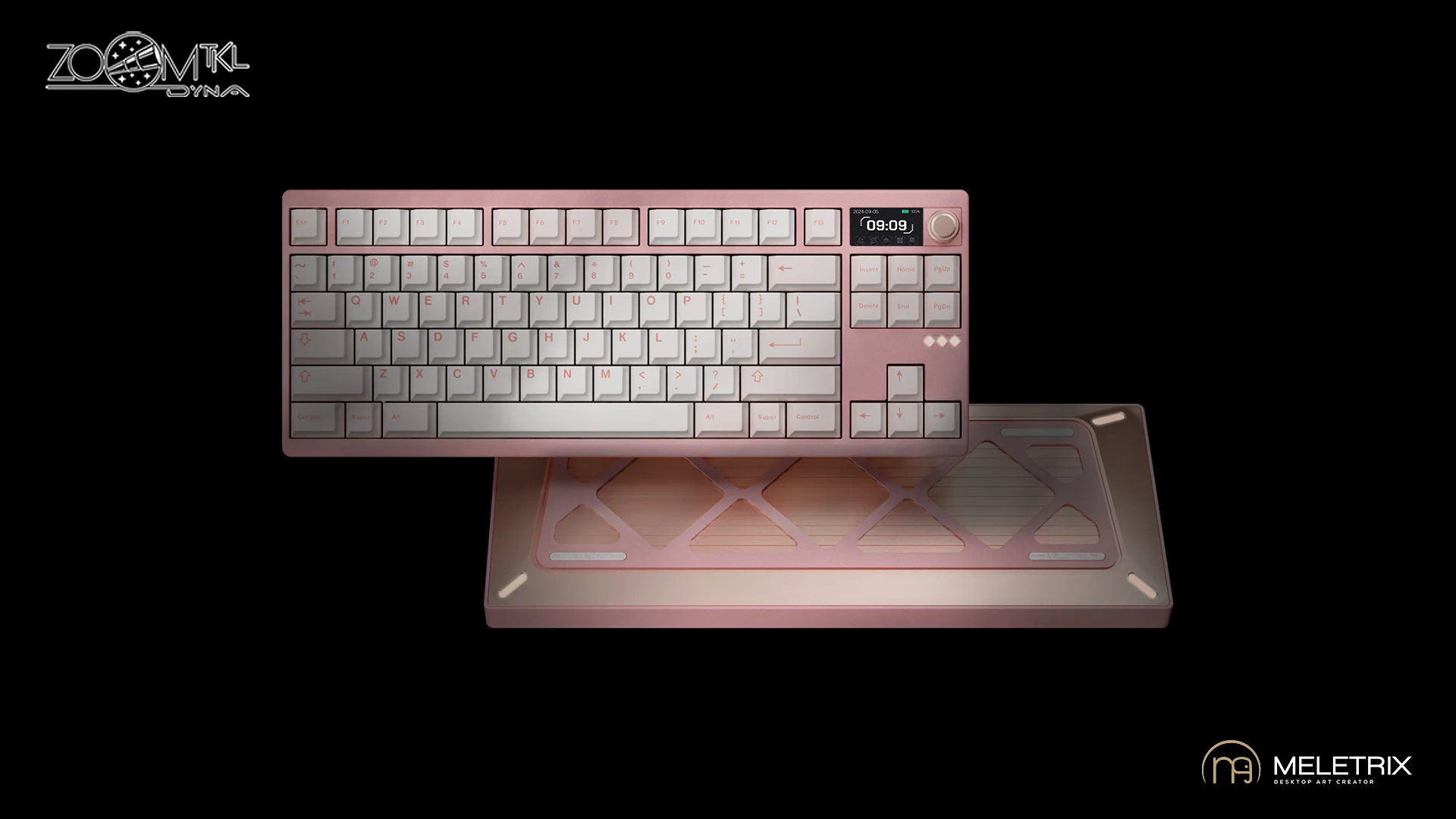 Meletrix Zoom TKL DYNA Aluminum Barebones Wireless DIY Keyboard Kit Group Buy - Image 21