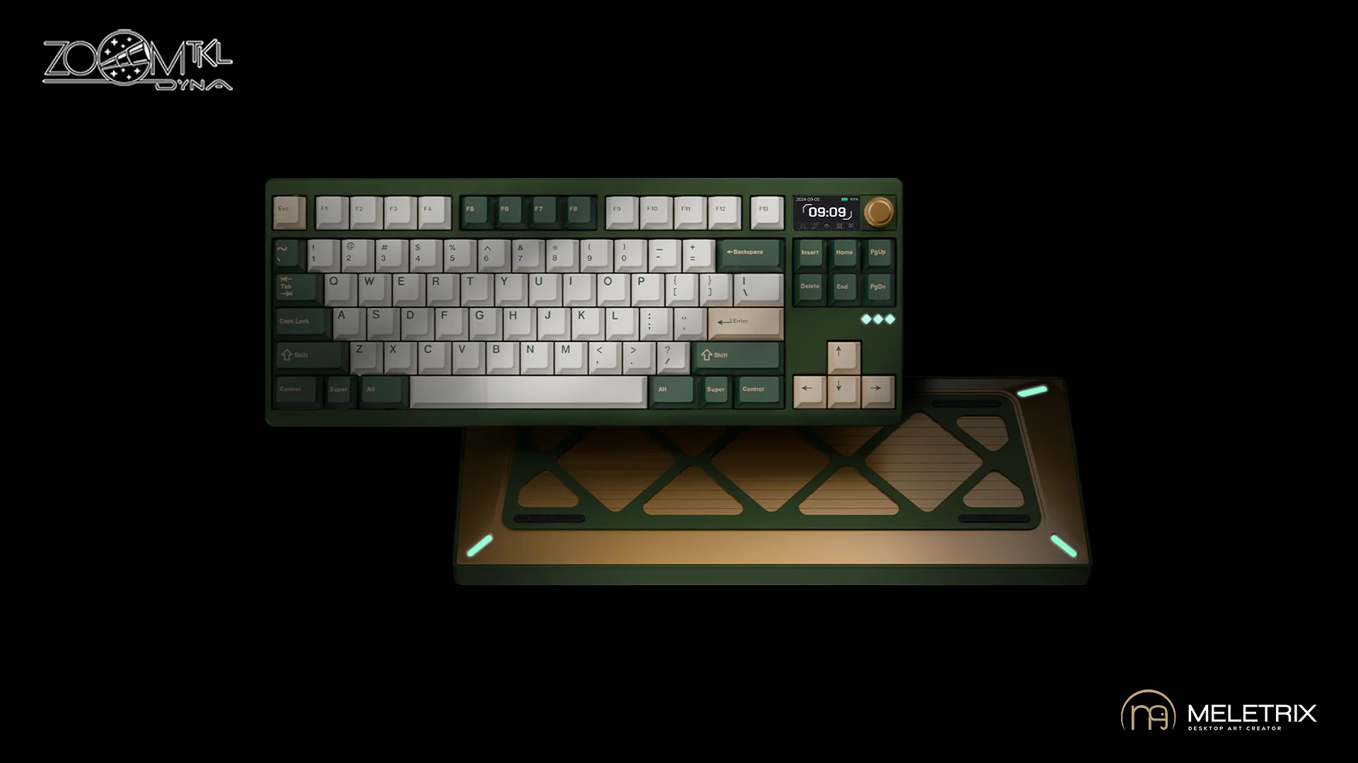 Meletrix Zoom TKL DYNA Aluminum Barebones Wireless DIY Keyboard Kit Group Buy - Image 8