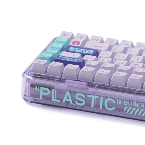 MelGeek Mojo84 Vaporwave 75% Hotswap Wireless RGB Mechanical Keyboard - Image 4