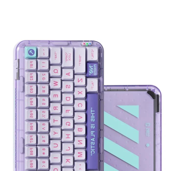 MelGeek Mojo84 Vaporwave 75% Hotswap Wireless RGB Mechanical Keyboard - Image 6