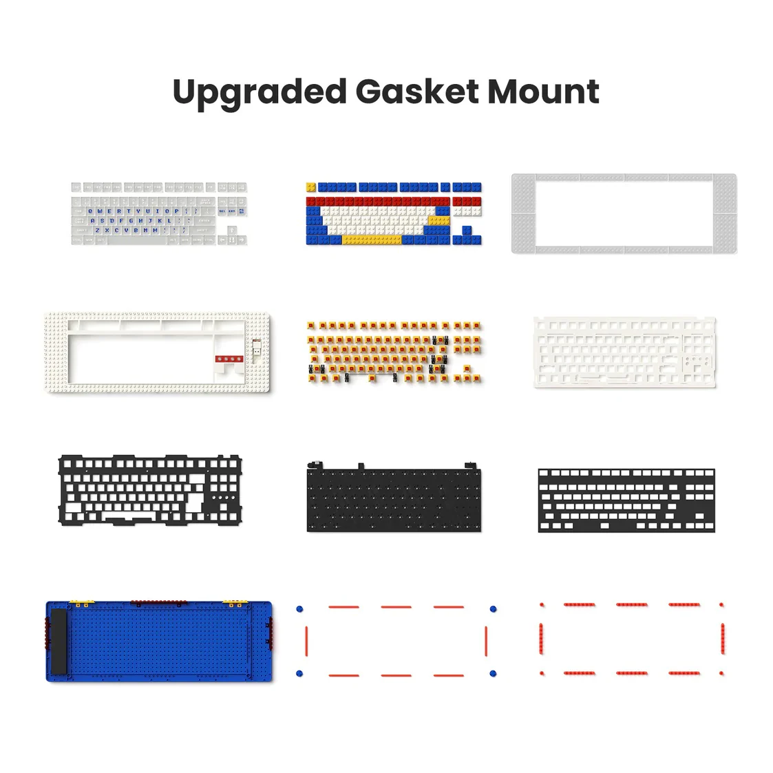 MelGeek Pixel Palette Brick Built TKL Hotswap Bluetooth 5.1 and 2.4 GHz. RGB Mechanical Keyboard - Image 5