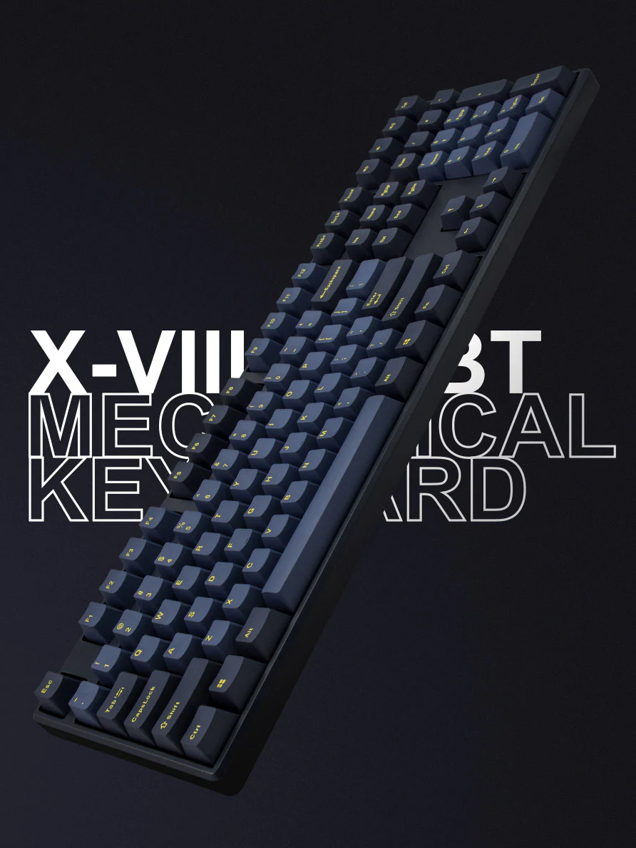 Mistel X8BT V2 Glaze Blue Hotswap Bluetooth Double Shot PBT Mechanical Keyboard - Image 8